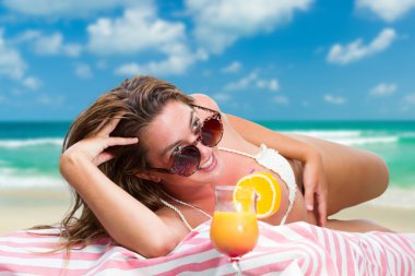 kadın Tayland Beach