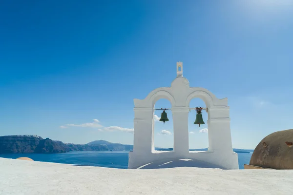 Kostel Oia na ostrově Santorini — Stock fotografie
