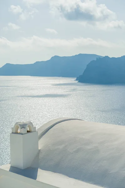 Telhados caiados de Santorini — Fotografia de Stock