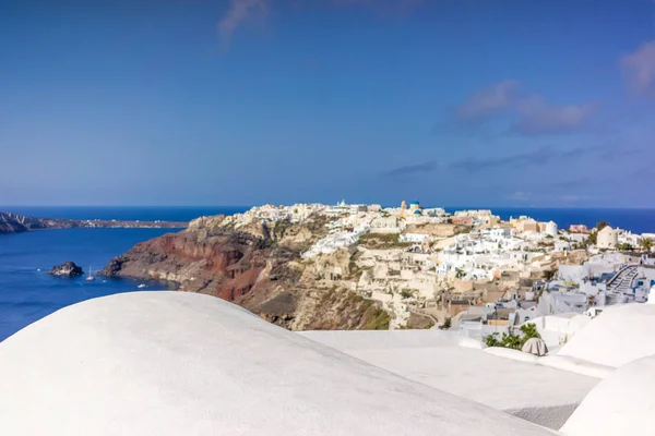 Techos encalados de Santorini —  Fotos de Stock
