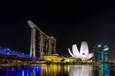  Marina bay sands, gece