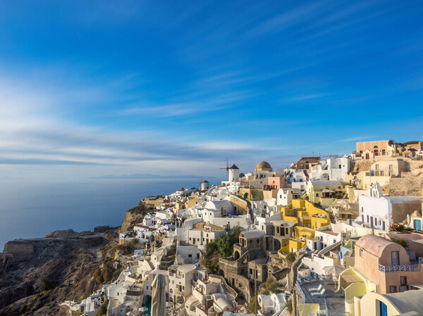 Oia village at sunset, Santorini island
