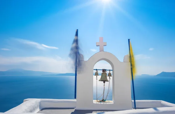 Die kirche von oia in santorini — Stockfoto