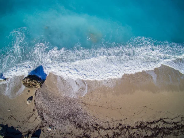 Aerial of the amazing Porto Katsiki beach — Stock Photo, Image