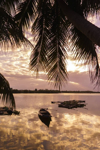 Hoi An Vietnam vid solnedgången — Stockfoto