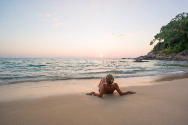 Kadın Tayland Beach