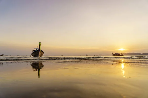 Sunset on the Andaman sea , Krabi province, Thailand — Stock Photo, Image