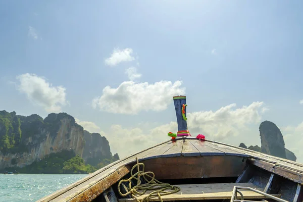 Tradiční dlouhý člun Krabi — Stock fotografie