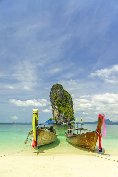 Bateau à queue longue de Thaïlande — Photo