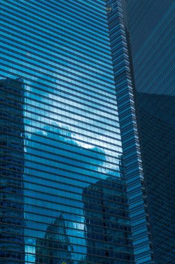 Desen yinelenen modern iş ofis binası Windows mavi G