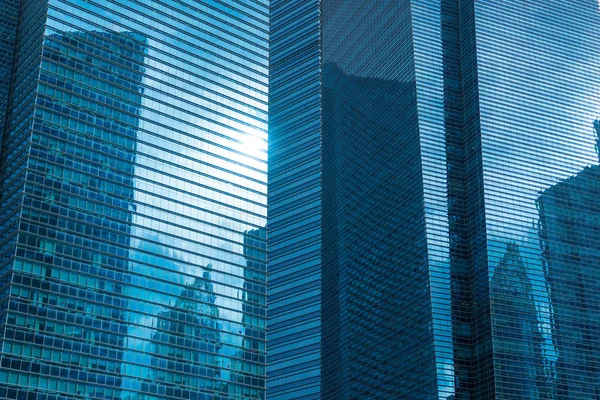 Moderní Business Office Building Windows opakující se vzor Blue G — Stock fotografie