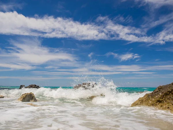 Pefkoulia strand in Lefkada — Stockfoto