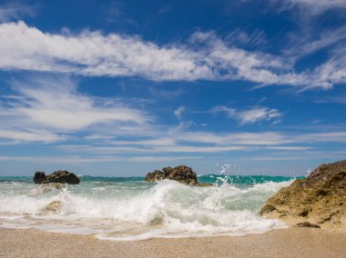 Pefkoulia plaj Lefkada Yunanistan