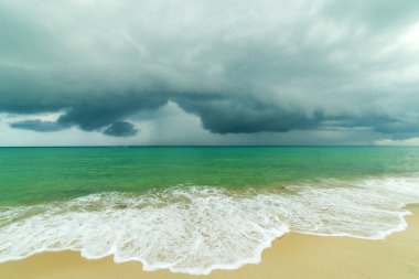 okyanus dalgası ve sandy beach