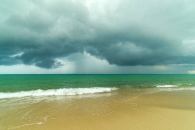 okyanus dalgası ve sandy beach