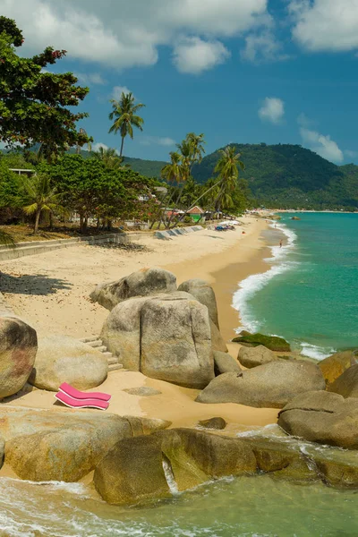 Stříbrná pláž, Crystal Beach view beach na ostrově Koh Samui — Stock fotografie