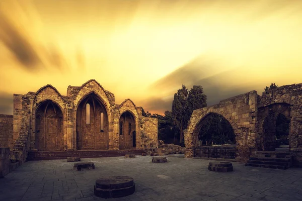 La Iglesia de Panagia (Virgen María) del Burgh en el casco antiguo — Foto de Stock