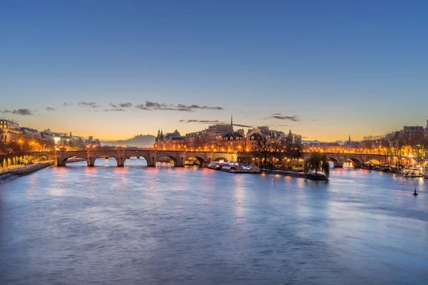 Pont Neuf Centrum Paryża Francja Pont Neuf Jest Najstarszy Stały — Zdjęcie stockowe