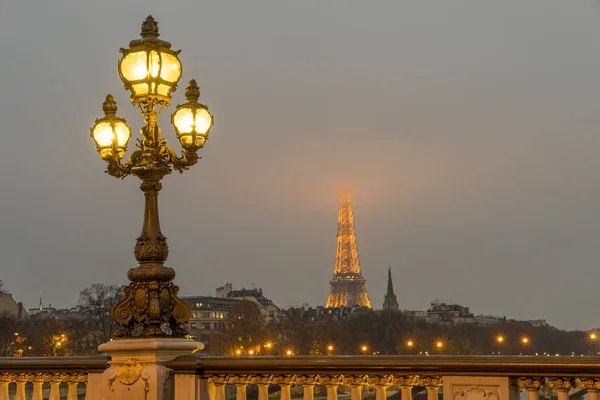 亚历山大 Iii 的桥梁, 巴黎 — 图库照片