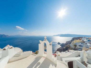 Santorini'de oia görüntüleyin 