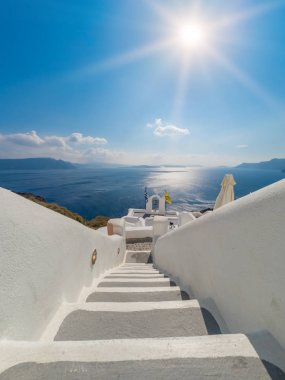 Santorini'de oia görüntüleyin 