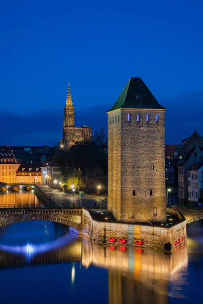 Ponts Couverts van de Barrage Vauban in Strasbourg Frankrijk — Stockfoto