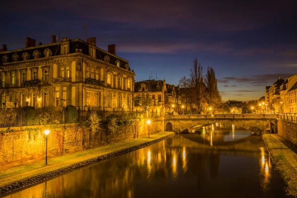 Pohled na Štrasburk Francie řece — Stock fotografie