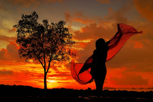 Klong Muang Strand Zonsondergang Krabi Provincie — Stockfoto