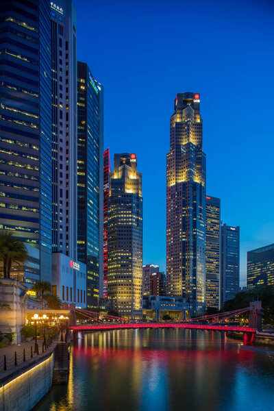 View at Singapore City Skyline