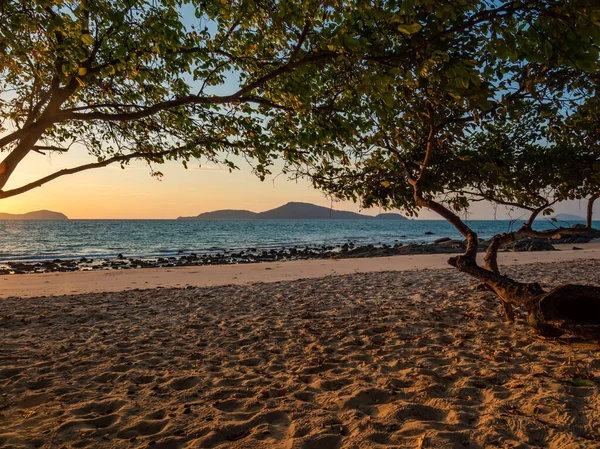 Tropischer Strand im Tropenresort — Stockfoto