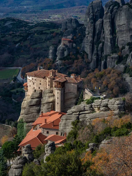 Greece. Meteora  incredible sandstone rock formations. —  Fotos de Stock