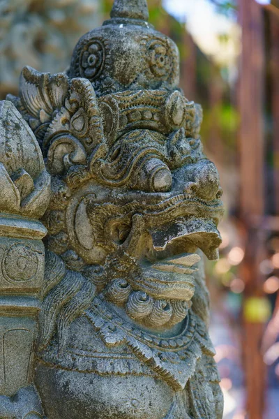Antike Balinesische Statue Tempel Bali Indonesien — Stockfoto