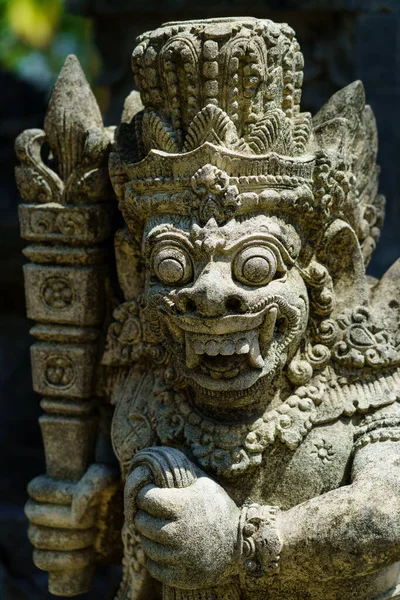 Старинная Балийская Статуя Храме Бали Индонезия — стоковое фото