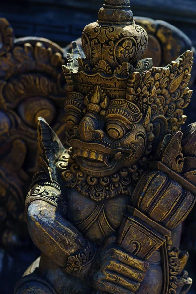 Стародавня Балійська Статуя Храму Балі Індонезія — стокове фото