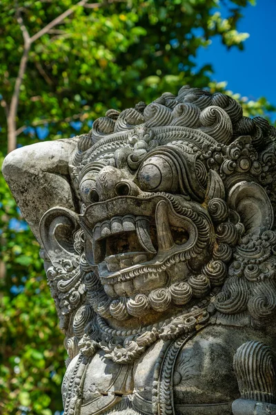 Antigua Estatua Balinesa Templo Bali Indonesia —  Fotos de Stock