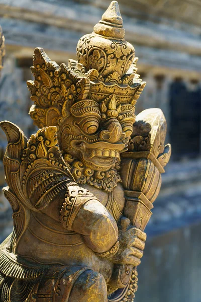 Antigua Estatua Balinesa Templo Bali Indonesia —  Fotos de Stock
