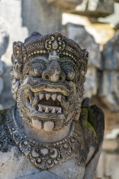 Estátua Balinesa Antiga Templo Bali Indonésia — Fotografia de Stock