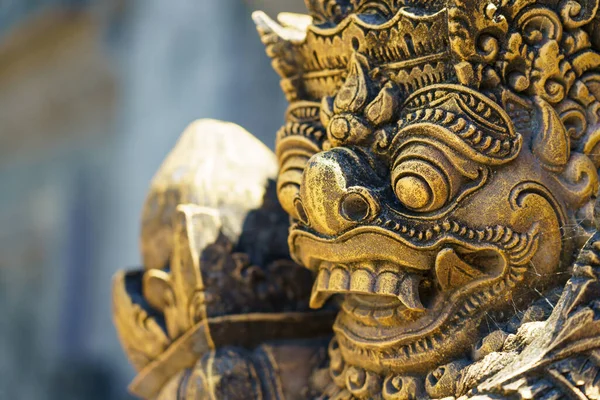 Antigua Estatua Balinesa Templo Bali Indonesia — Foto de Stock