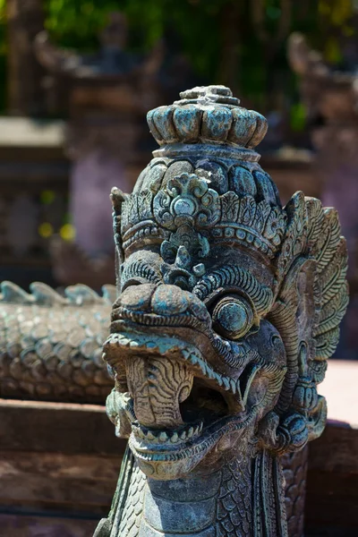 Starověká Balijská Socha Chrámu Bali Indonesia — Stock fotografie
