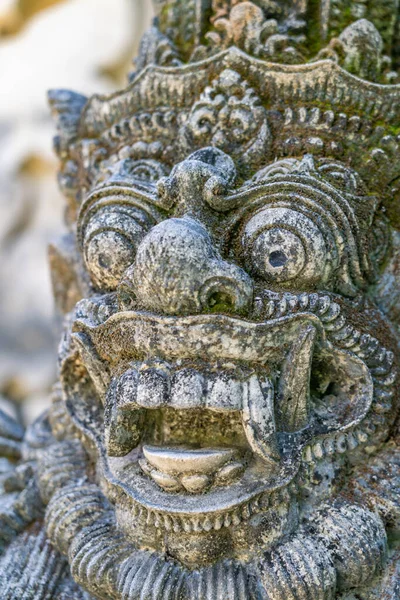 Antigua Estatua Balinesa Templo Bali Indonesia —  Fotos de Stock