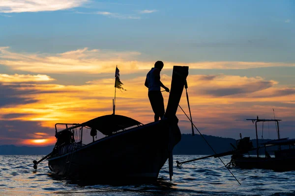 Sunset Nang Krabi Province Thailand — Stock Photo, Image