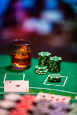 Kumarhanedeki Black Jack masası