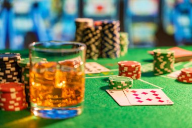 Bir Casino Black Jack masası. 