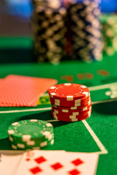 Una Mesa Casino Black Jack — Foto de Stock
