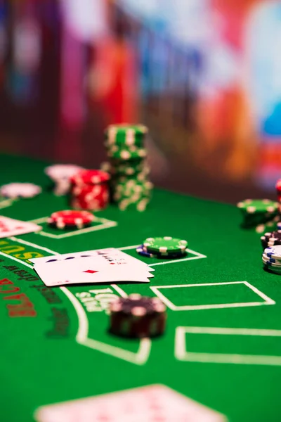 Casino Black Jack Table — Stock Photo, Image