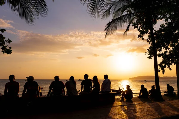 Puesta Sol Provincia Nang Krabi Tailandia — Foto de Stock