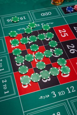 Kumarhanede rulet masası.