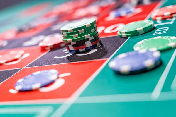 Roulette Table Casino — Stock Photo, Image