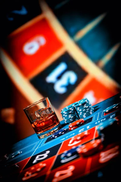 赌场的轮盘赌桌 — 图库照片
