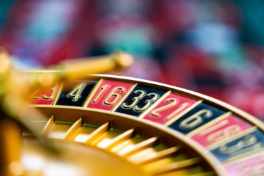 Kumarhanedeki rulet masası Seçici Odak